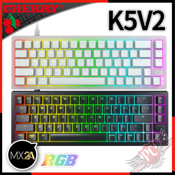 [ PCPARTY ] 送桌面鼠墊 CHERRY 德國原廠 K5V2 有線熱插拔電競鍵盤