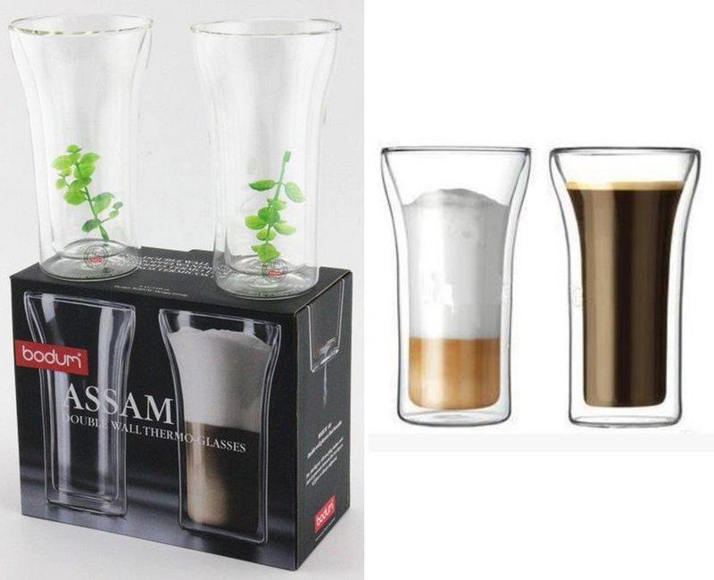 ★訂製★ Bodum 原廠彩盒 Bodum Assam 400ml 雙層 玻璃杯  漂浮杯X2個 3.5oz 可隔熱防燙