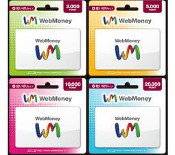 露天賣場最低價 實體卡代購 日本 Webmoney 3000 5000 10000 匯率 0.23起 固定時間發序號