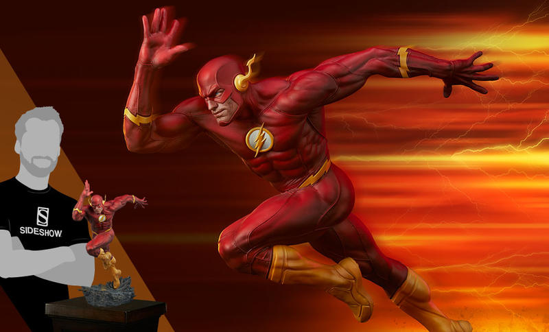 （最新商品預購）Sideshow BenToy DC超人蝙蝠俠英雄系列The Flash閃電俠全身雕像SC-300683