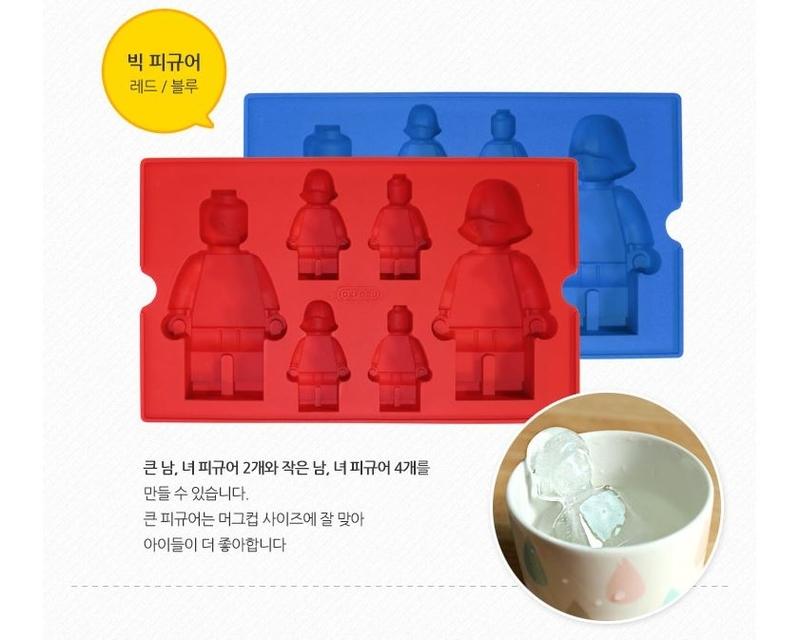 全世界 現貨 全新 韓國 OXFORD LEGO 樂高 人偶造型 冰塊 巧克力 蛋糕 果凍 模型組 紅色 烘培工具