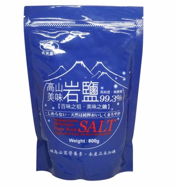 [170小舖] 天然磨坊 高山美味 岩鹽 補充包 800g