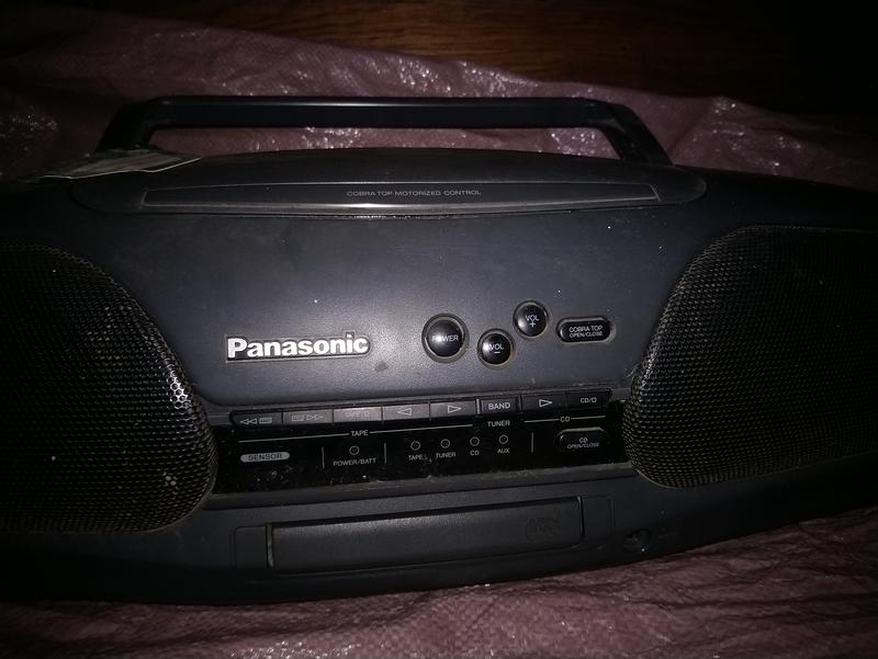 【ジャンク】 Panasonic Bi-AMP 4-DRIVE PANASONIC Vintage Portable Stereo Dual Deck CD Player 4.4