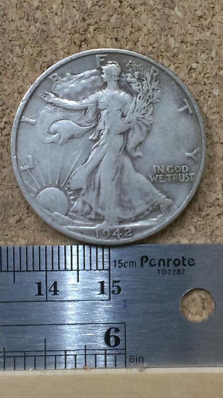 U13--1942年美國5角銀幣