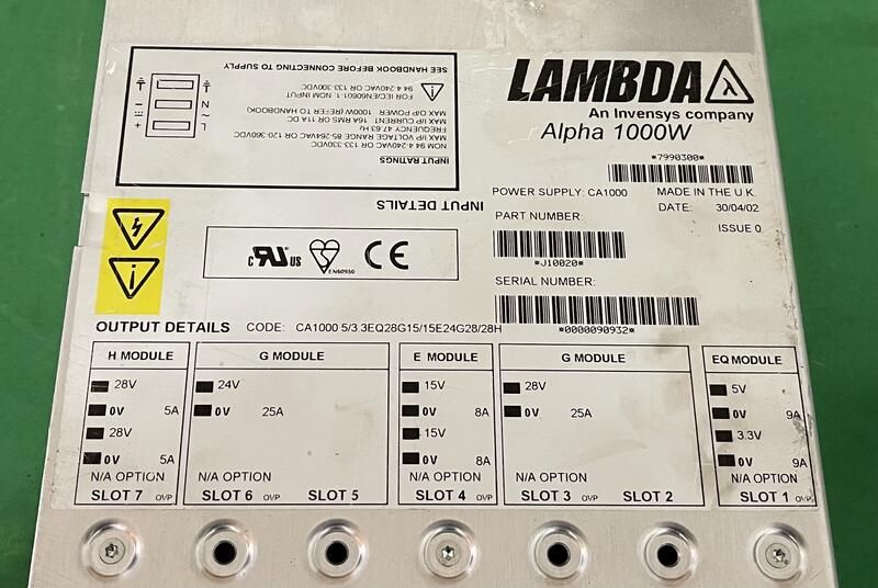 LAMBDA Alpha J10020 1000W Power supply (#3979) | 露天市集| 全台