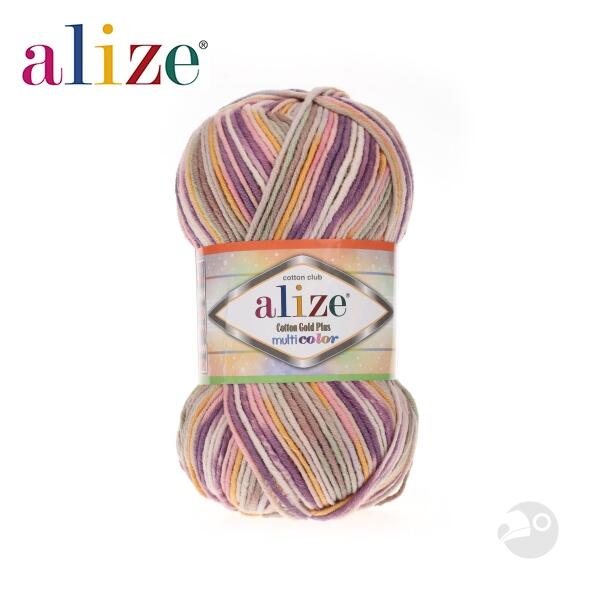 【大嘴鳥】Alize Cotton Gold Plus Mult Color 金牌棉菱格紋 毛線 編織線材 土耳其進口