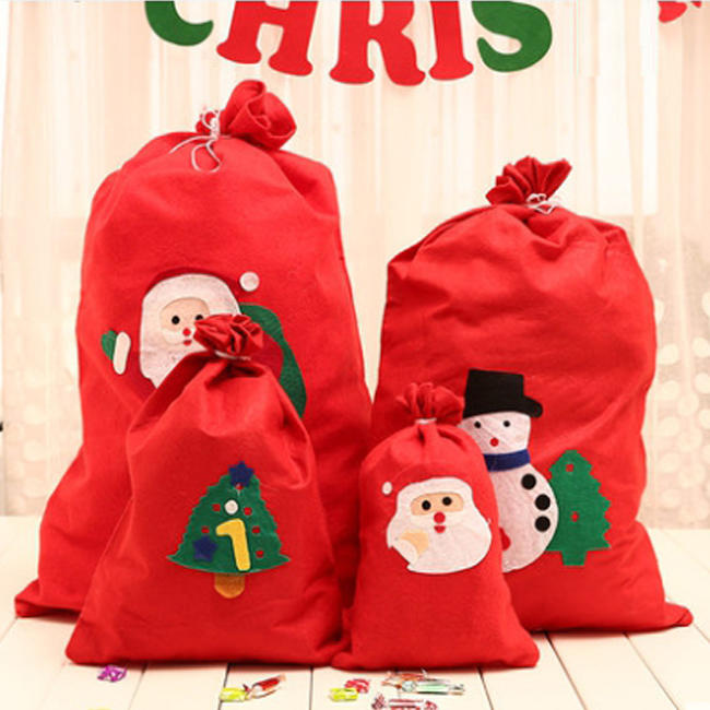 聖誕節 耶誕節 禮物包(大/中/小號不織布) 禮物包 聖誕老人禮物袋  聖誕老公公 聖誕節裝扮【M110006】塔克玩具