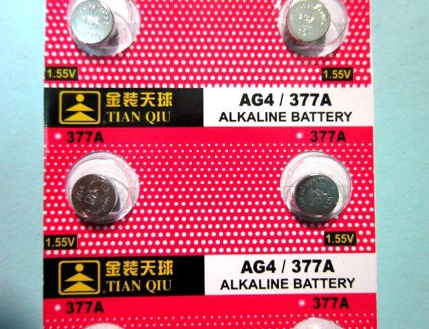紅舖子 金裝天球 AG4/377A (與 LR626,SR626W,SR626SW,377,LR66 同尺寸)鈕扣電池