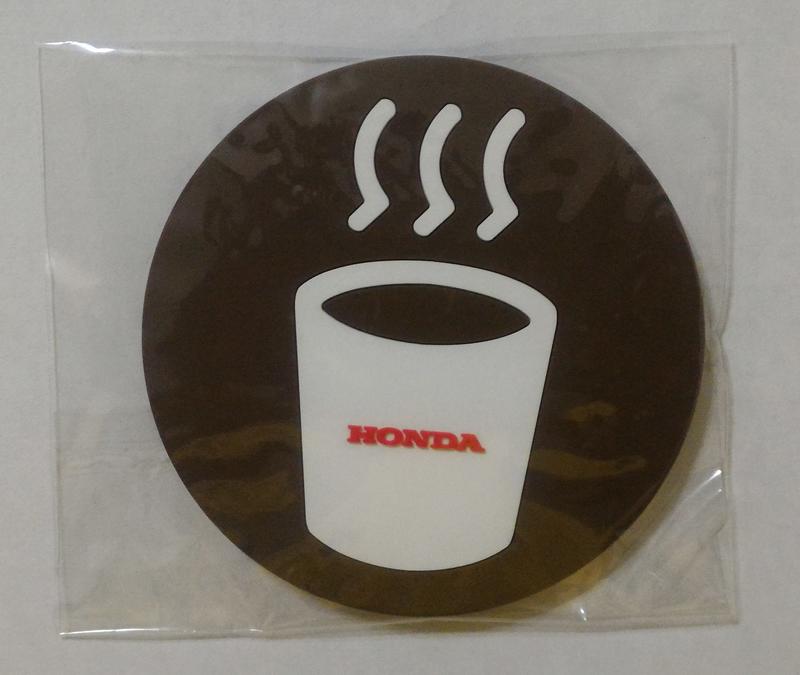HONDA 本田 原廠限定版 圓形杯墊/茶水墊/咖啡座墊