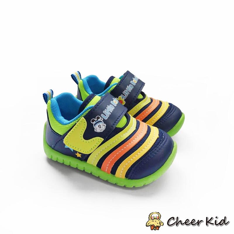 【Cheer-Kid】【台灣製現貨】MIT毛毛蟲運動鞋-綠 【C039】男童鞋 女童鞋 學步鞋 運動鞋 小童鞋 跑步鞋