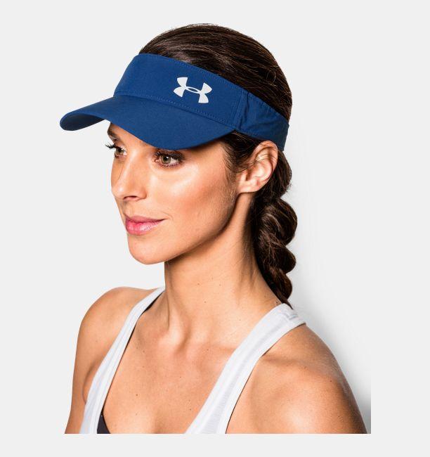 Under Armour (UA)女Fly Fast路跑帽中空帽網球帽深藍<1254605-420