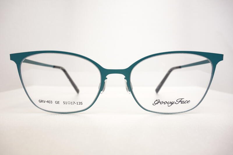 【台南中國眼鏡】GROOVY FACE 403 51 17 全框 綠 韓國製 鏡框 鏡架
