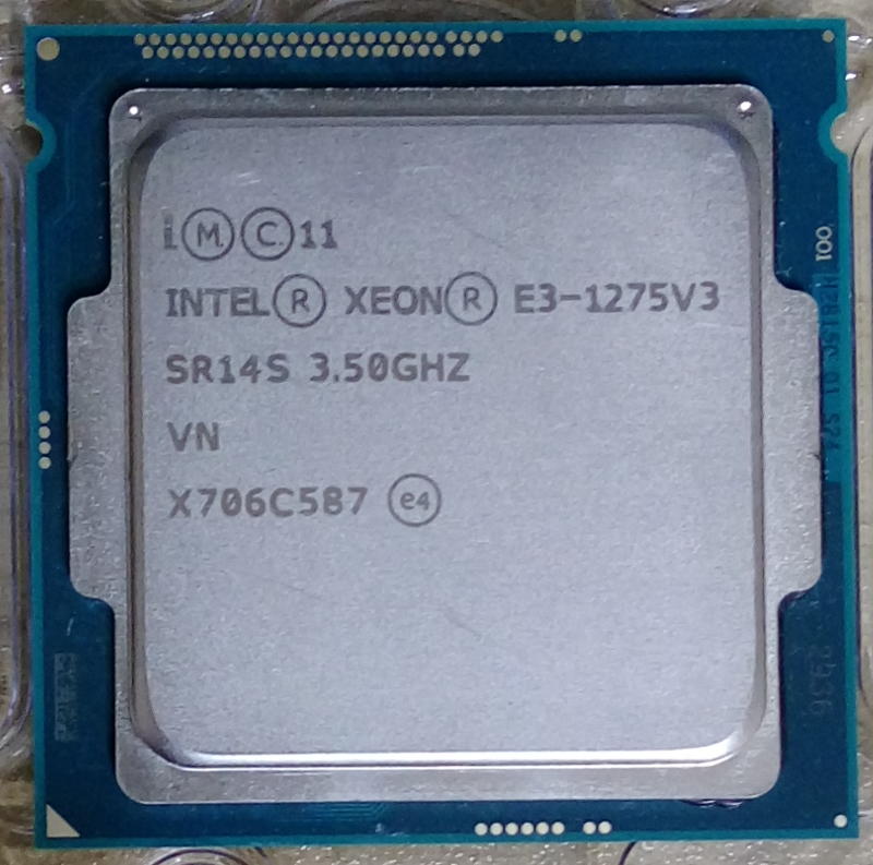 Intel Xeon 四代 E3-1275 V3 1150 CPU (效能接近 i7-4790)  附風扇