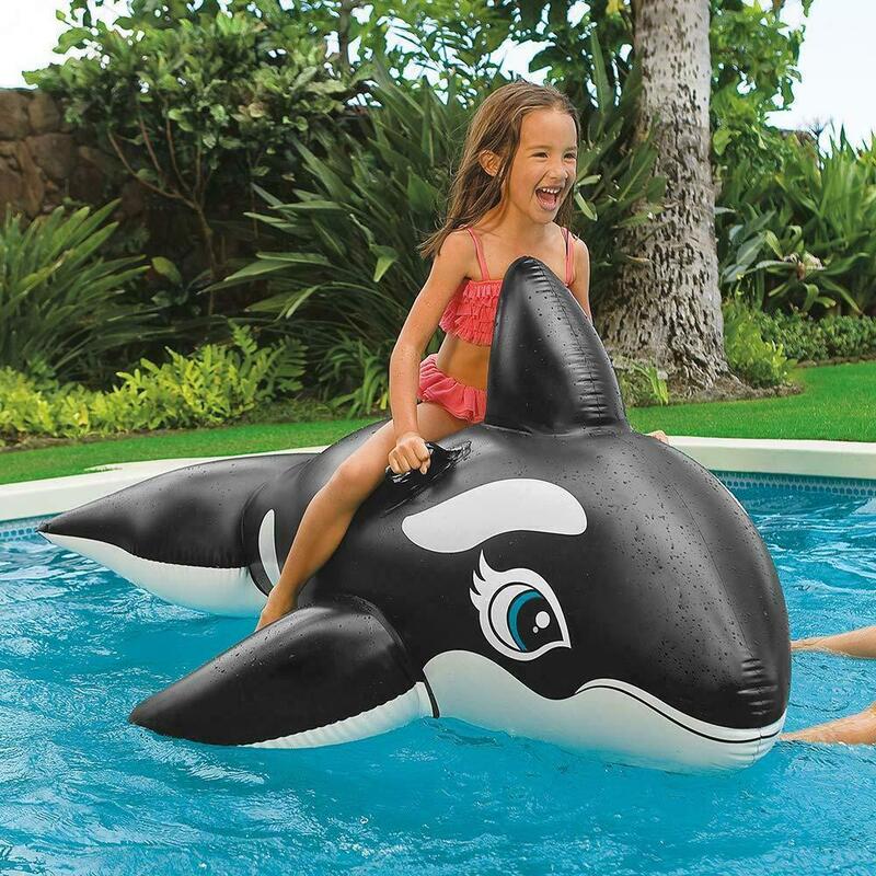 玩樂生活 美國INTEX58561 夏天玩水必備 大人小孩都可騎 大黑鯨魚坐騎 夏天玩水 戲水 游泳圈