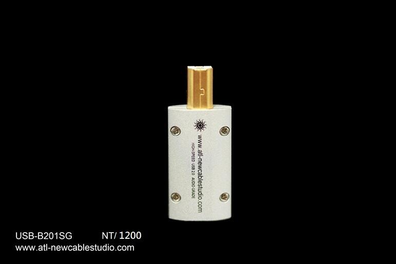 USB-B201SG ATL發燒級鍍金/鍍銠 USB線 USB2.0插頭 耳機升級線-耳機升級插頭