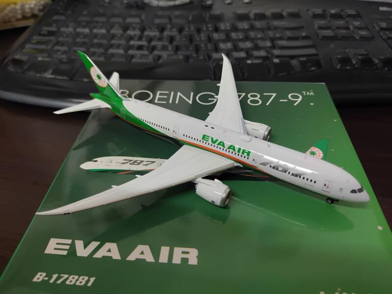 1:400 長榮航空 EVA AIR 787-9 金屬飛機模型 Phoenix製作 市面上少見 可刷卡3期0利率