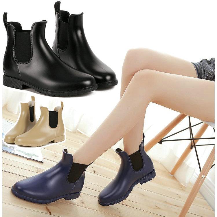 雨天必備 韓國明星流行同款 特價超有型歐美風牛仔短靴造型短筒雨靴 女雨鞋 女款防水鞋 造型雨靴 (902現貨+預購)