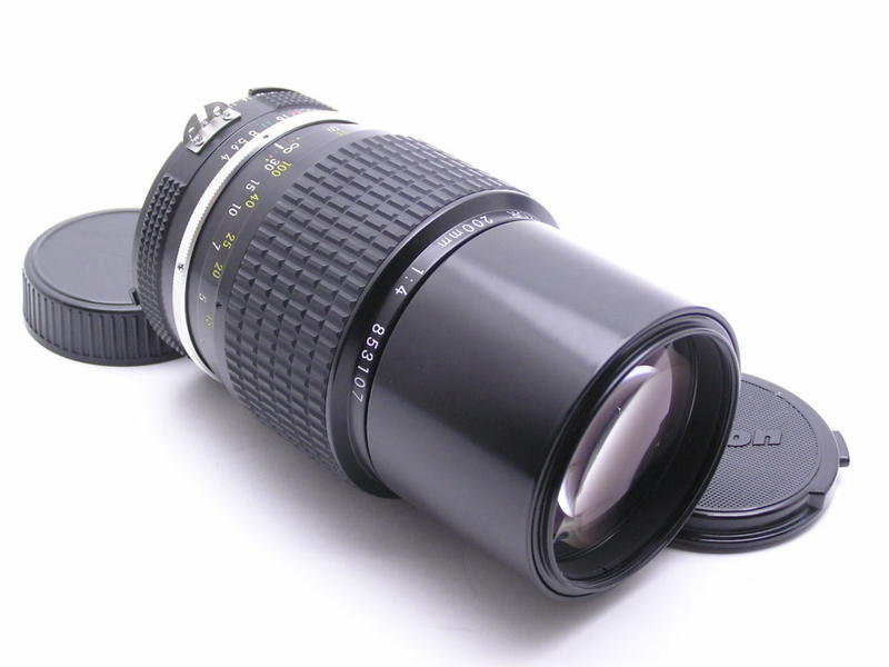 尼康 Nikon NIKKOR Ai 200mm F4 定焦望遠鏡頭 全幅 轉接 ( 三個月保固)