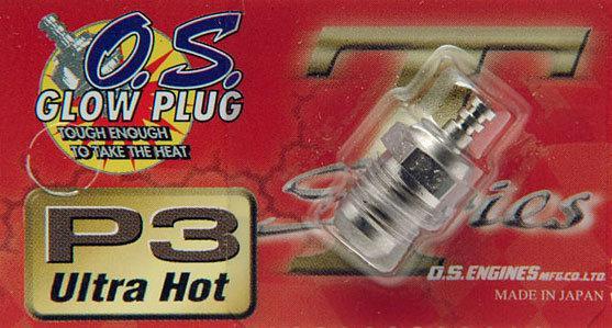 《One Hobby》O.S. GLOW PLUG P3 Ultra Hot  Turbo火星塞  (12顆裝)