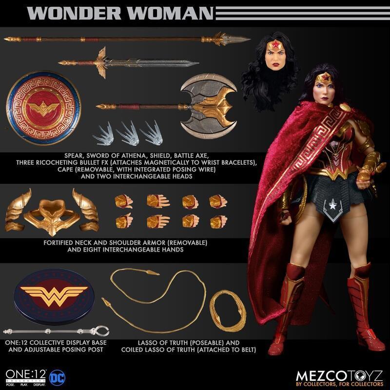 杯麵!# 12月預購! MEZCO One12 DC 漫畫版 正義聯盟 神力女超人 Wonder Woman