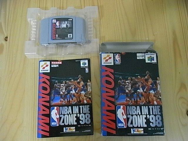 【小蕙生活館】N64日版卡帶 ~  NBA IN THE ZONE 98 NBA籃球'98 (盒裝)