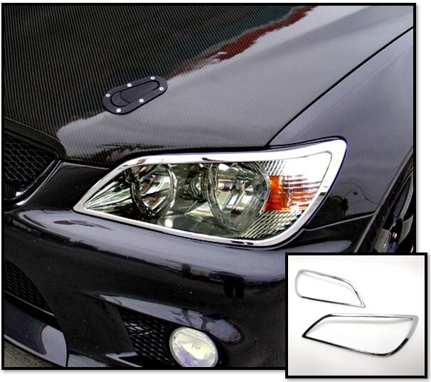 圓夢工廠 Lexus IS200 IS300 1998~2005 IS 改裝 鍍鉻銀 車燈框飾貼 前燈框 大燈框 頭燈框