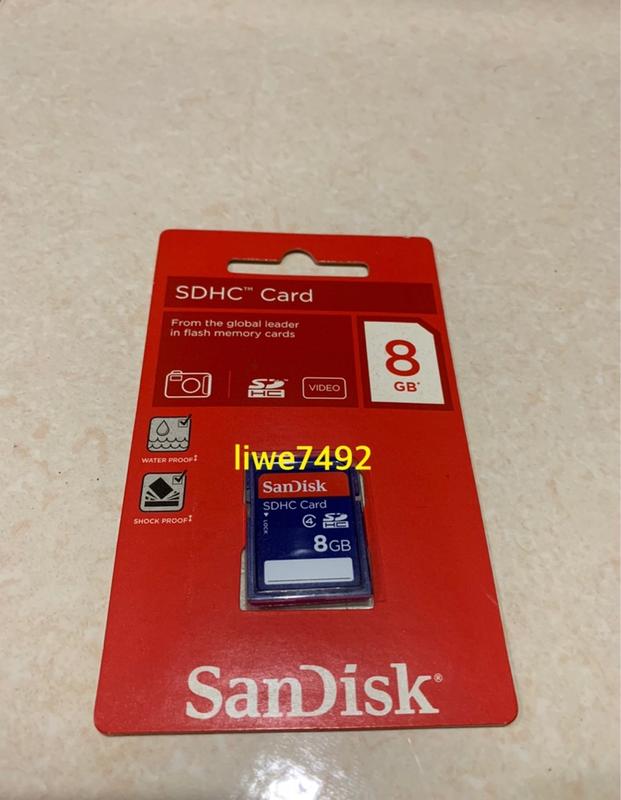 全新 SanDisk SD SDHC 8G 記憶卡