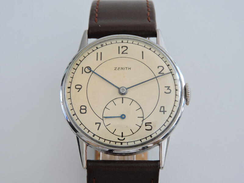 原裝真品 Zenith 先力 真力時 手上鍊機械古董錶 男錶