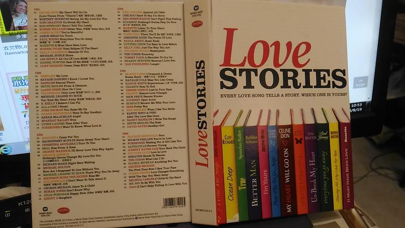【府城舊冊店】 華納音樂  Love STORIES 情歌90首6CD~特價1000元~幾乎全新
