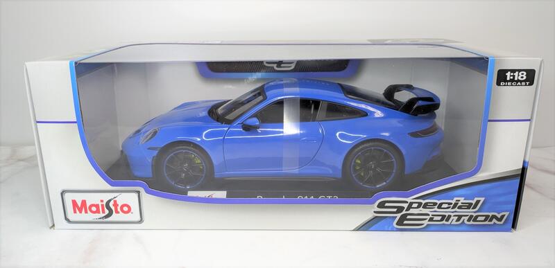 [Maisto] 1/18 Porsche 911 (992) GT3 2022 藍色