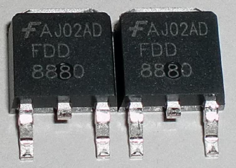 場效電晶體 (FAIRCHILD FDD8880 ) DPAK (N-CH) 30V 58A 0.009Ω 55W