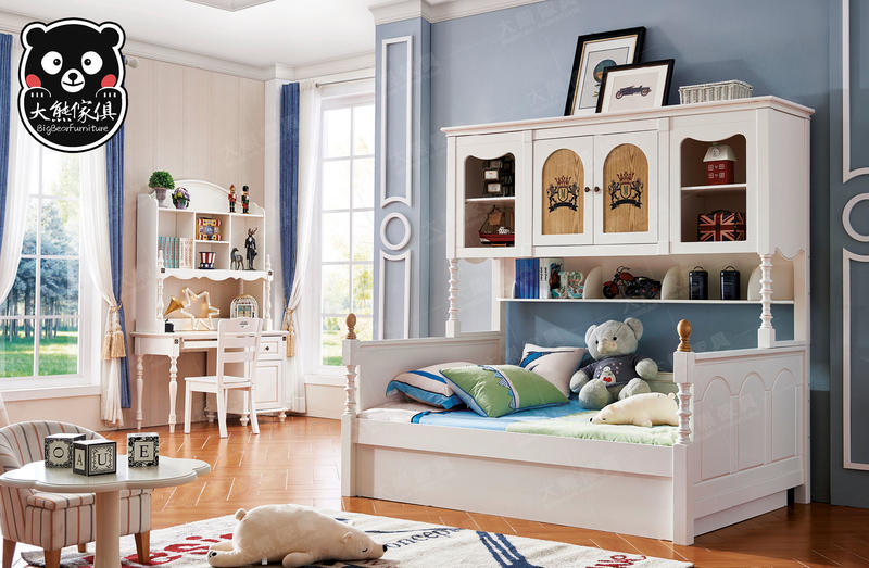 【大熊傢俱】Bb 822 兒童床 組合床 子母床 衣櫃床 雙層床  青年床 多功能置物床 書桌椅