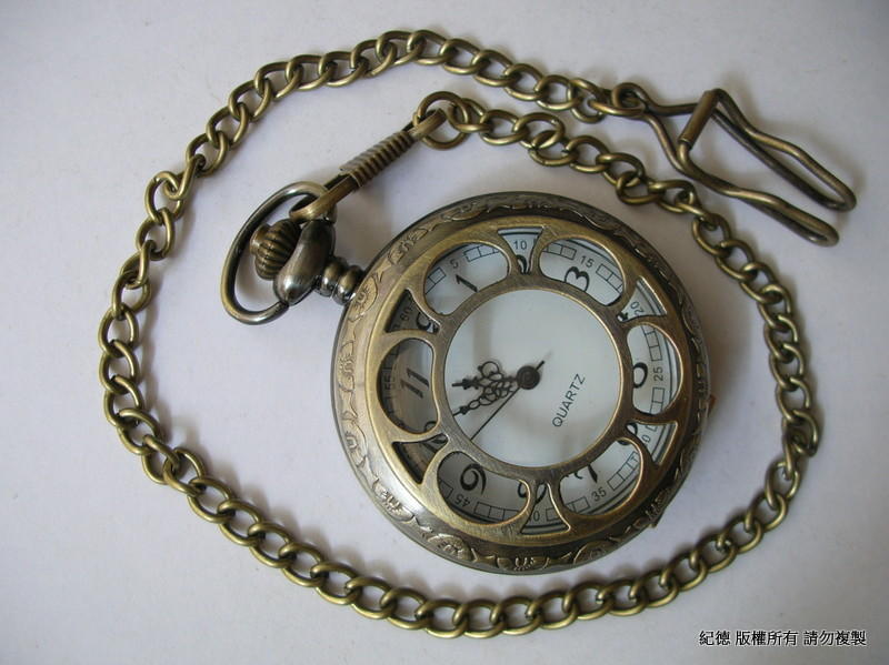 降價再降價 古典造型 立體浮雕懷錶(錶面直徑3.5公分)  G03