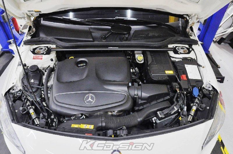 『KCDesign』M-Benz A180/200/250/A45 AMG W176 不鏽鋼 引擎室拉桿