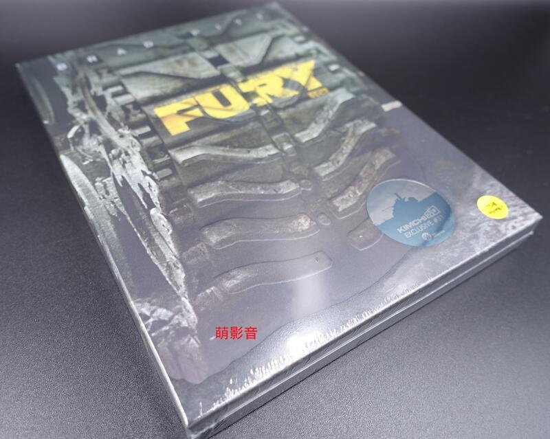 【萌影音】現貨 藍光BD『怒火特攻隊 Fury』2BD雙碟外紙盒限量鐵盒版 英文字幕 全新 布萊德彼特