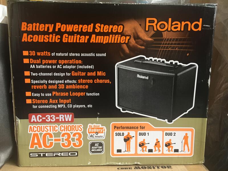【羅蘭樂器】Roland AC-33 電木吉他音箱