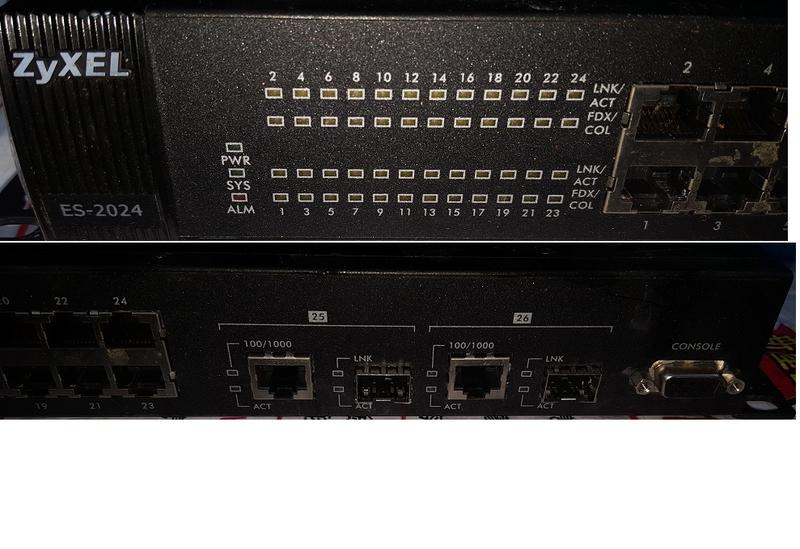二手ZYXEL ES-2024 A 智慧型堆疊乙太網路交換器(上電有反應歡迎自取測試) | 露天市集 | 全台最大的網路購物市集