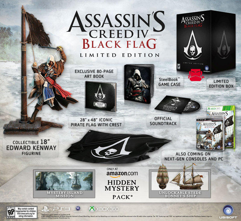 PS3 美版 刺客教條 4 黑旗 限量典藏版 Assassin's Creed IV: Black Flag