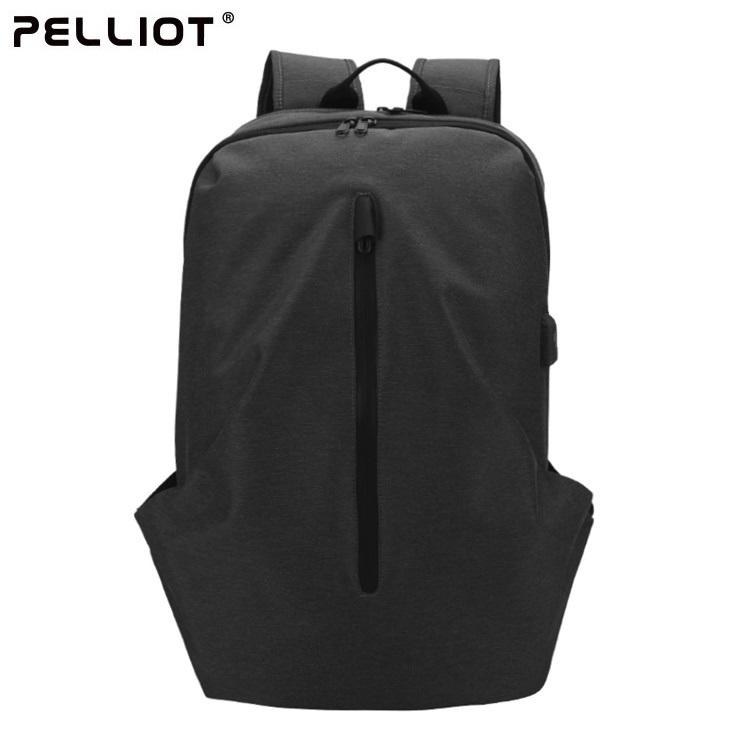 【露西小舖】Pelliot防潑水大容量雙肩背包商務電腦包(外置USB充電接口)旅行雙肩背包學生背包休閒背包運動背包手提包