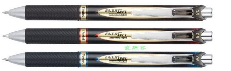 文具龍 Pentel BLP75 0.5mm ENERGEL耐水性極速自動鋼珠筆(黑,紅,藍,共3色)市價65元/支