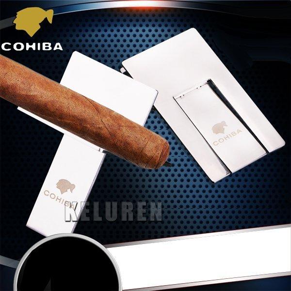 【老煙槍】買3送一！COHIBA高希霸雪茄煙灰缸 雪茄支架 折疊雪茄煙架 不銹鋼雪茄煙托