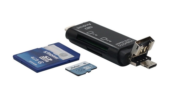 五合一 OTG讀卡機(可插 Type-c、mirco usb、USB 讀取 SD卡、TF卡)