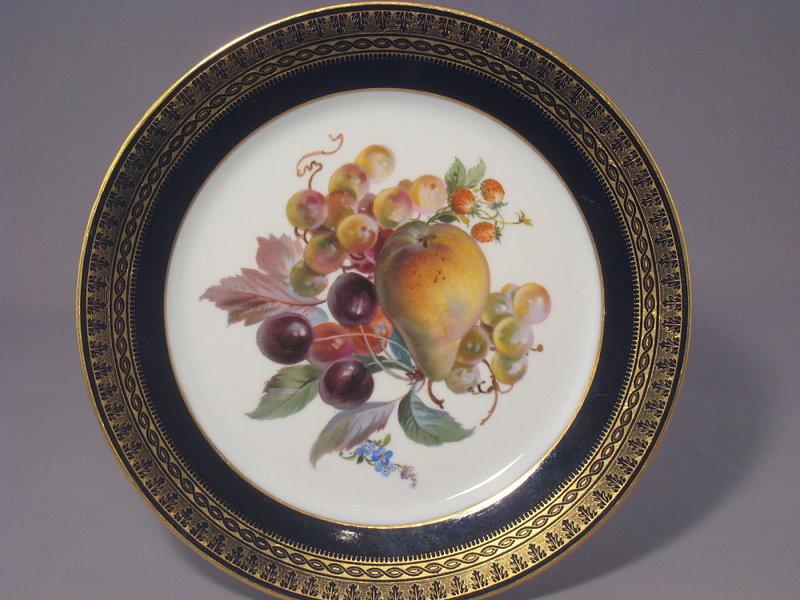 麥森 Meissen Fruit Painting Plate 麥森水果畫盤