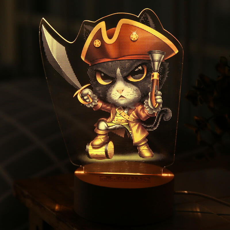 Cat Pirate / 海盜貓 / LED燈 / 暖光