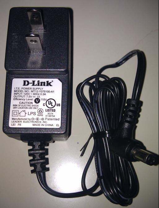 DLINK 7.5V 變壓器