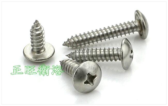鐵板牙螺絲、白鐵十字螺絲10支裝、M4鐵皮螺絲、5/32全不銹鋼、大扁頭螺絲、機車殼螺絲、插座螺絲、304螺絲