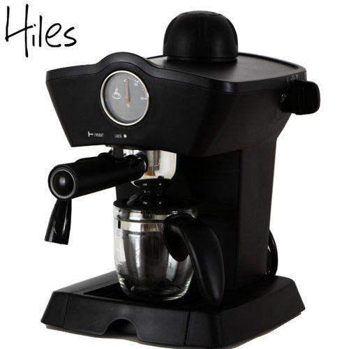 缺貨【現貨1年保固】Hiles皇家義式濃縮咖啡機(HE-303)加購Hiles磨豆機+600 蒸氣式 可製作奶泡 拿鐵