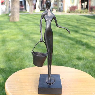 提水女人 銅工藝品 青銅雕塑像