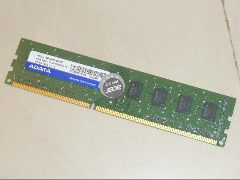 ADATA 威剛 DDR3 1600 PC3 12800 4G 4GB 雙面顆粒 終身保固