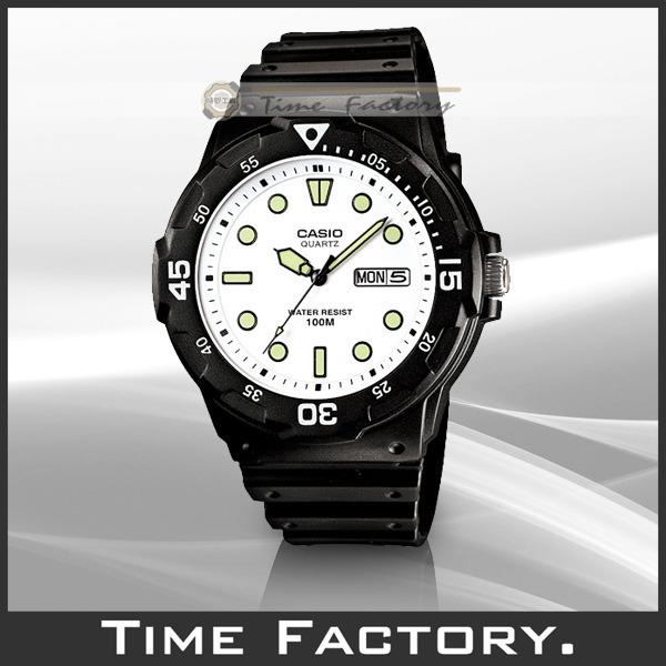 【時間工廠】全新 CASIO DIVER LOOK 潛水風膠帶腕錶 MRW-200H-7E